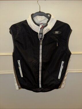 Swix Men’s Small Air Mesh Back Technical Vest Black Full Zip Flawless Run Ski